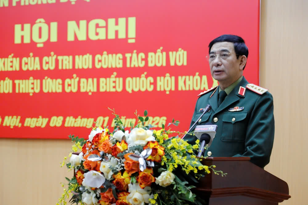 Giới thiệu Đại tướng Phan Văn Giang ứng cử đại biểu Quốc hội khóa XVI - Ảnh 1.