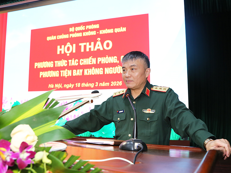 Quân chủng Phòng không – Không quân tổ chức hội thảo về tác chiến chống UAV - Ảnh 1. Quân chủng Phòng không - Không quân tổ chức hội thảo về tác chiến chống UAV - Ảnh 1.